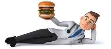 Burger ile eğlenceli doktor