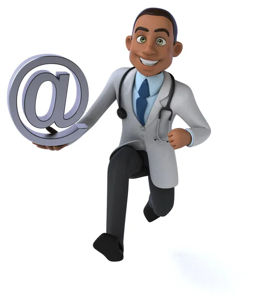 Fun cartoon doctor — Stock Photo, Image