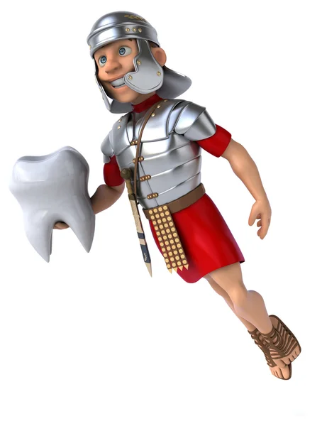 Roman soldier with tooth — Stock Photo, Image