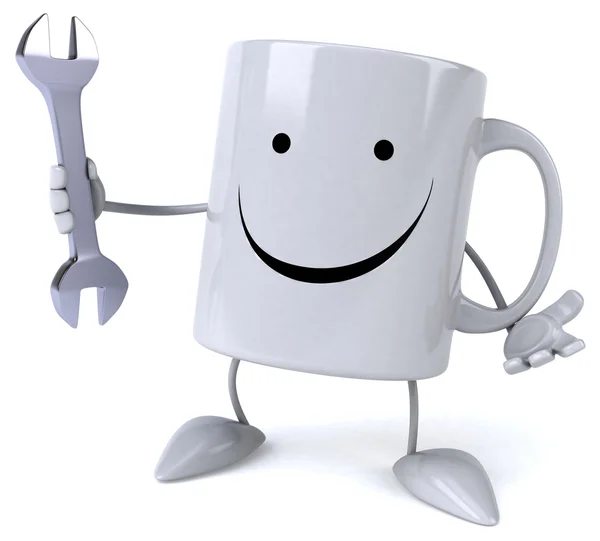 Fun mug with wrench — Stock Photo, Image