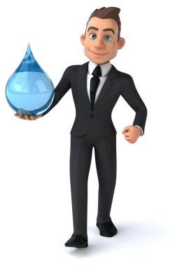 Eğlenceli karikatür işadamı