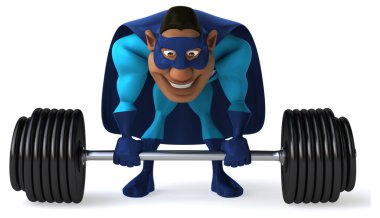 süper kahraman ağırlıkları ile eğlenceli