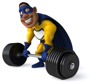 süper kahraman ağırlıkları ile eğlenceli