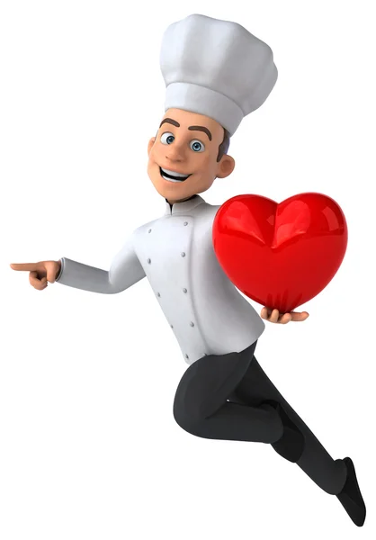 Fun chef heart — Stock Photo, Image