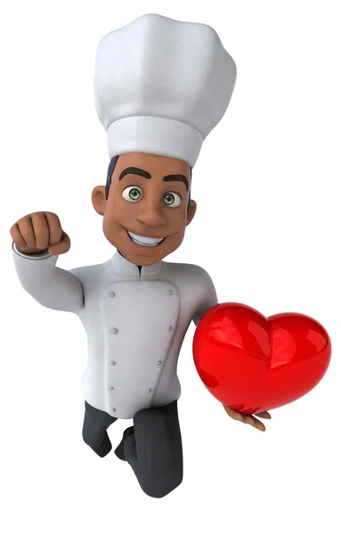 Fun chef heart — Stock Photo, Image