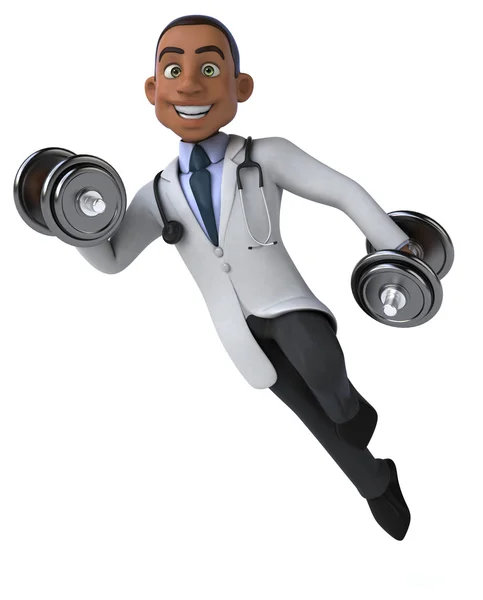 Fun cartoon doctor — Stock Photo, Image