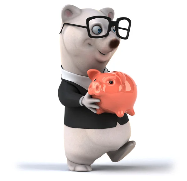 재미 곰 돼지 은행 — 스톡 사진