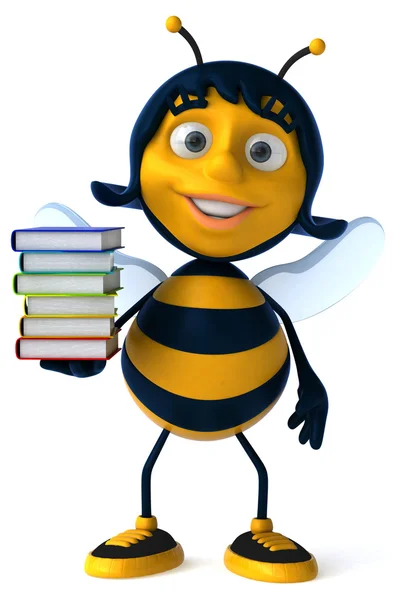 Pszczoła kreskówka z książek — Zdjęcie stockowe