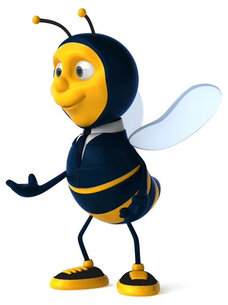 Leuke cartoon bee — Stockfoto