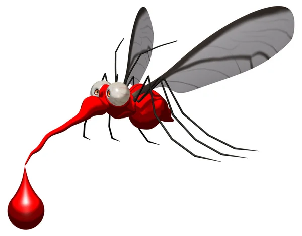 Divertido de dibujos animados Mosquito — Foto de Stock