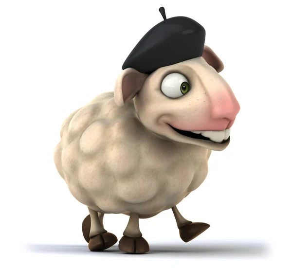 Fun cartoon sheep — Stock Photo, Image