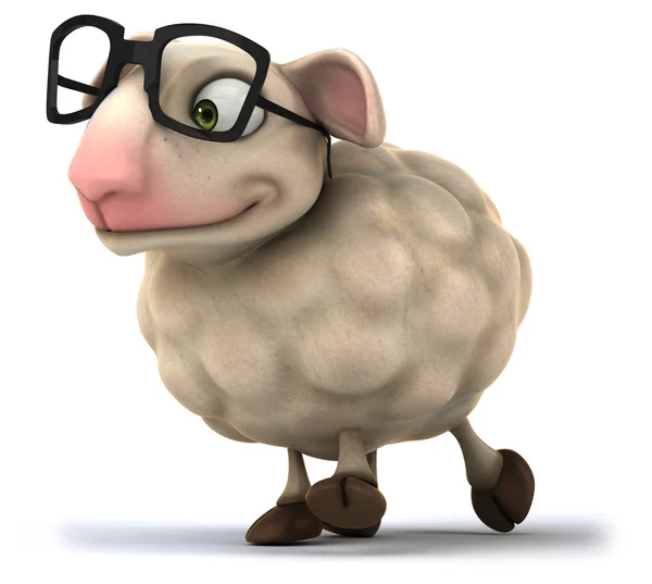 Diversión oveja de dibujos animados —  Fotos de Stock