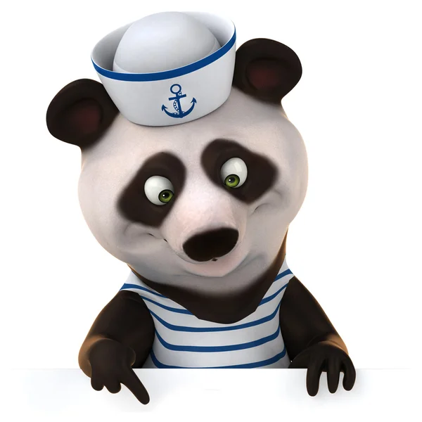 Orso panda divertente — Foto Stock