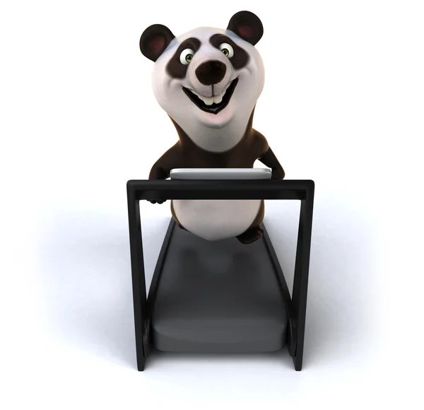 Divertido panda dos desenhos animados — Fotografia de Stock