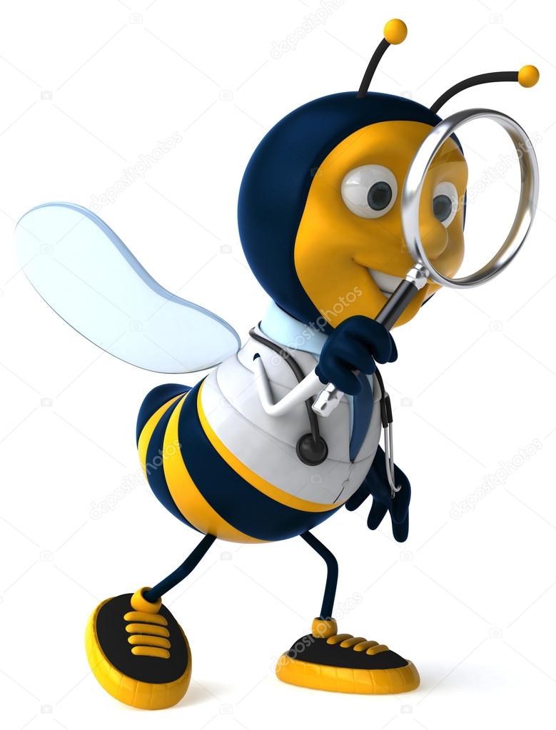 Fun cartoon bee