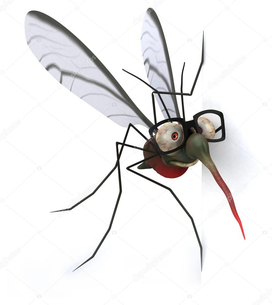 fun cartoon Mosquito
