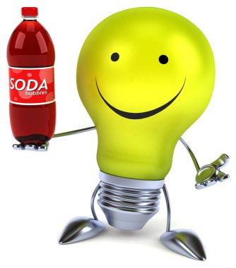 Soda şişesi ile eğlenceli ampul
