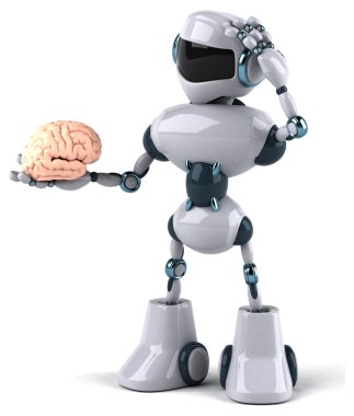 Eğlenceli çizgi film robot