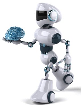 Eğlenceli çizgi film robot