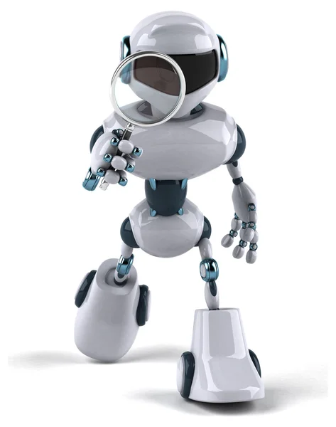 Fun cartoon robot Stock Image