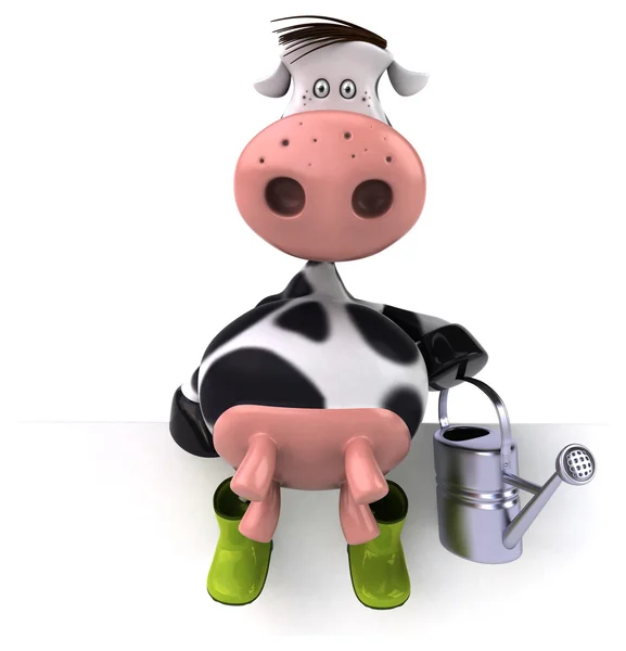Fun cartoon cow — Stock Photo, Image