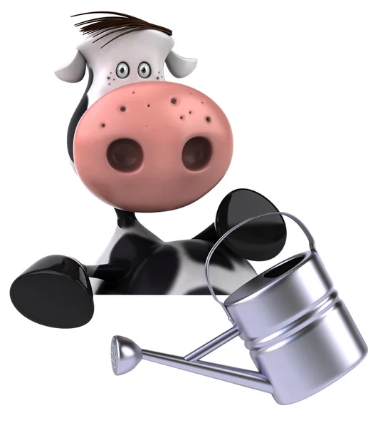 Vaca divertida dos desenhos animados — Fotografia de Stock