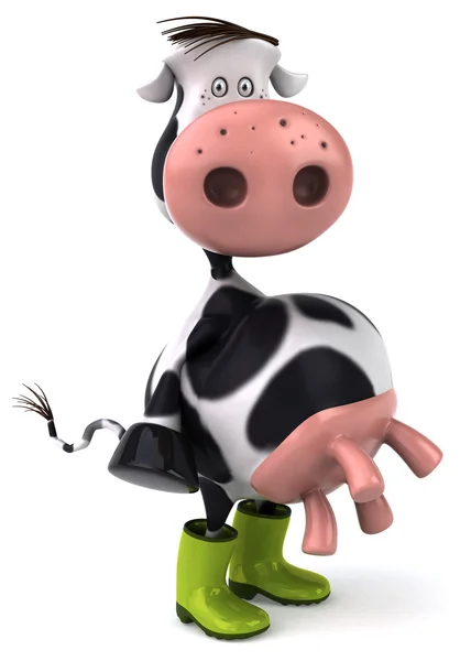 Fun cartoon cow — Stock Photo, Image