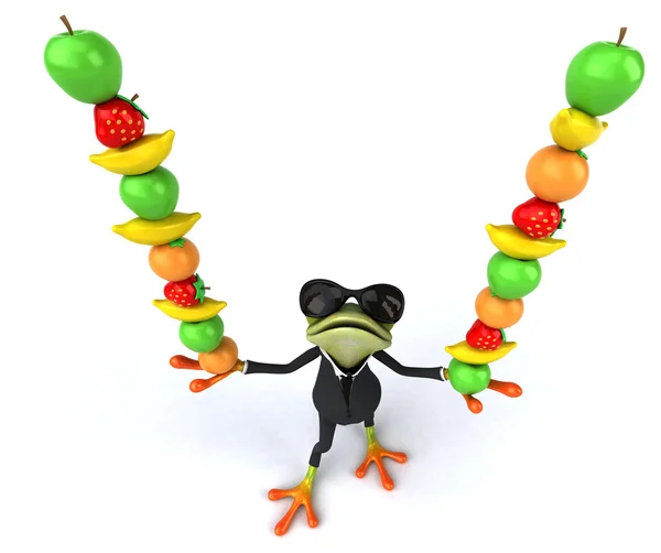 Fun cartoon frog — Stock Photo, Image