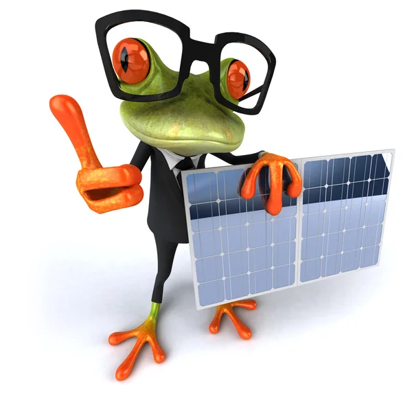 Fun cartoon frog — Stock Photo, Image