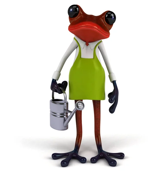 Fun cartoon frog — Stock Photo, Image