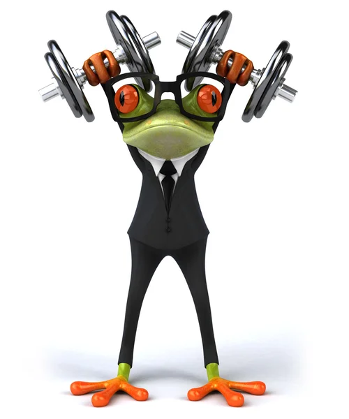 Fun cartoon frog — Stock Photo, Image