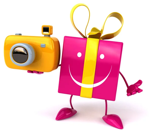 Divertente regalo cartone animato — Foto Stock