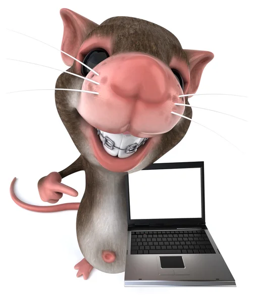 Divertente cartone animato mouse — Foto Stock