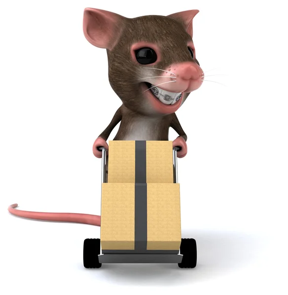 Divertido ratón de dibujos animados —  Fotos de Stock