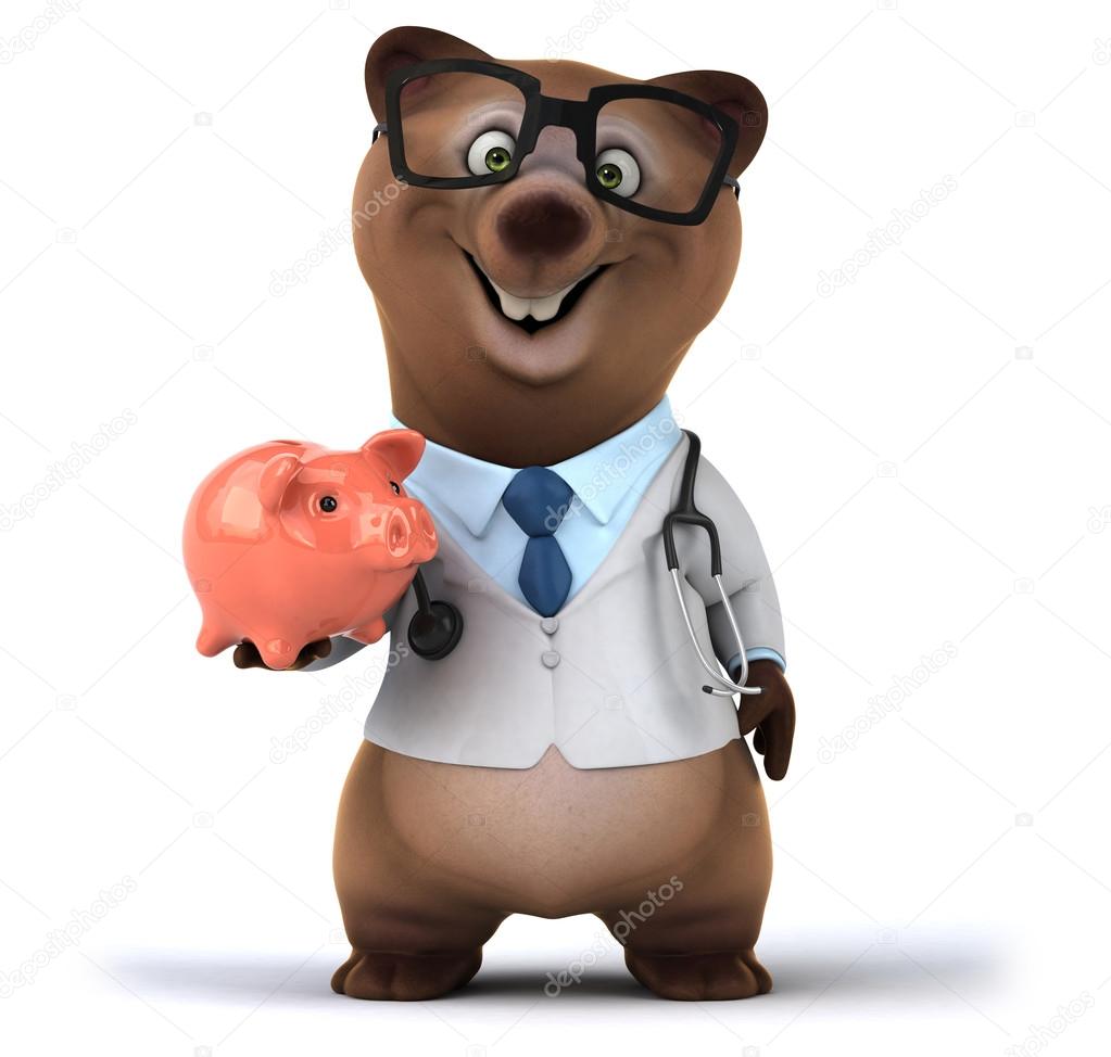 piggy bank bear