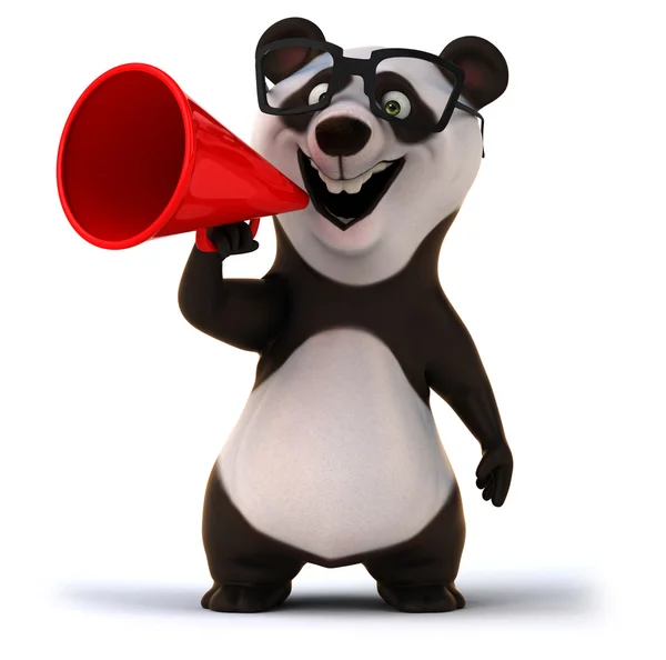 Leuke cartoon panda bear — Stockfoto