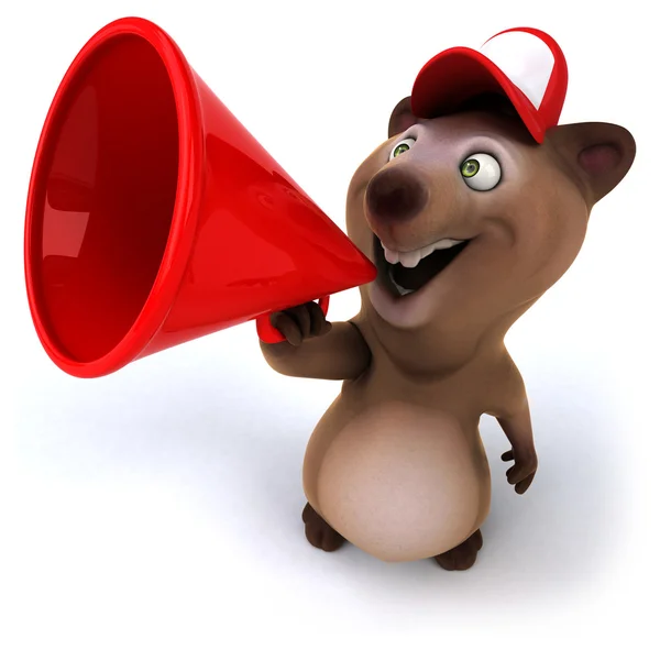 Fun cartoon bear — Stock Photo, Image