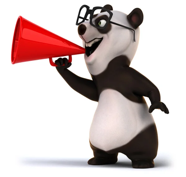 Divertido cartoon panda urso — Fotografia de Stock