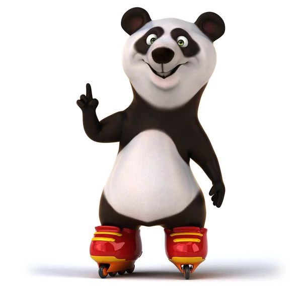 Divertido cartoon panda urso — Fotografia de Stock