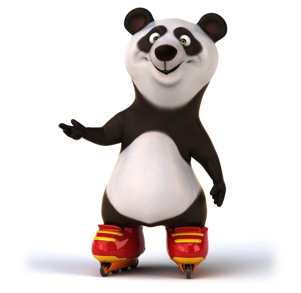 Divertido cartoon panda urso — Fotografia de Stock