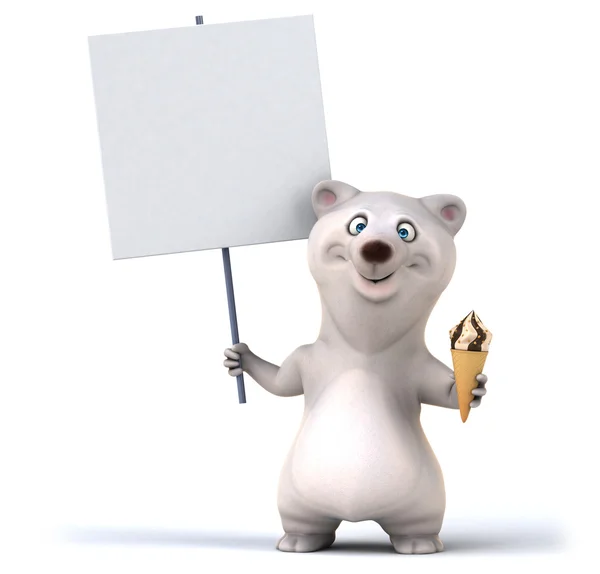 Fun cartoon bear — Stock Photo, Image