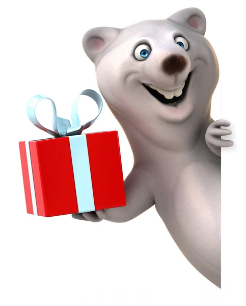 Fun cartoon bear — Stock Photo, Image