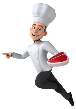 Çizgi film Şef biftek el ile