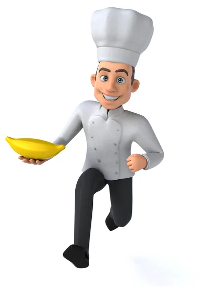 Divertido chef dos desenhos animados — Fotografia de Stock