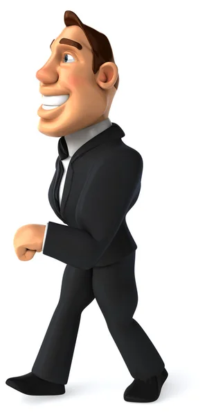 Fun businessman in suit — Stock Photo, Image