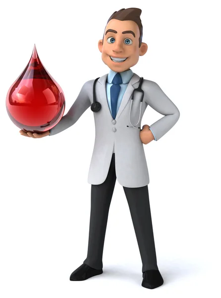 Fun cartoon doctor — Stock Photo, Image