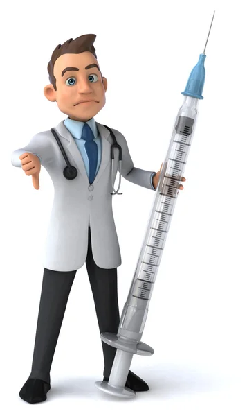 Fun cartoon doctor — Stock Photo, Image