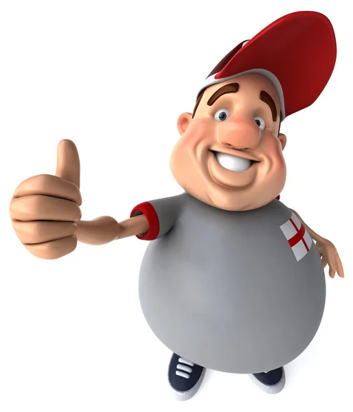 Cartoon Overweight guy — Stock Photo, Image