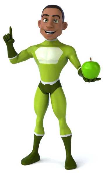 Fun cartoon superhero — Stock Photo, Image