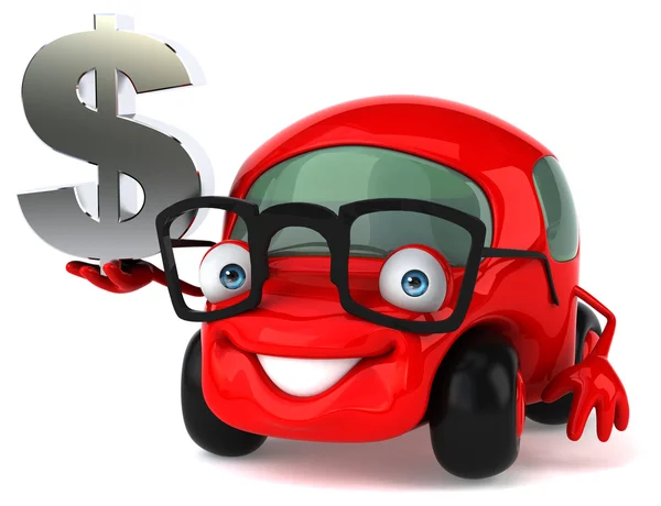 Fun cartoon car — Stock Photo, Image